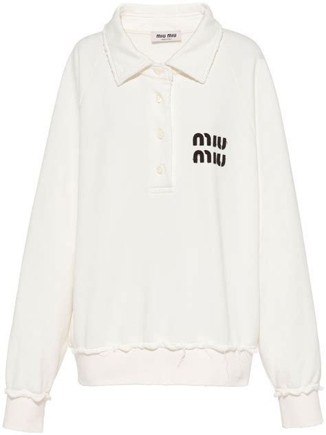 miu miu polo sweatshirt